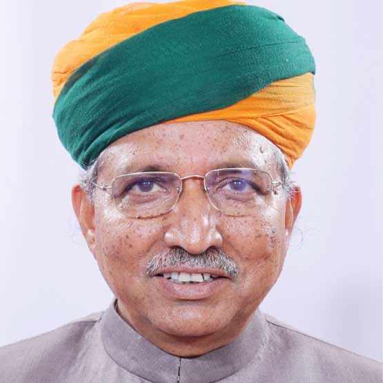 Official portrait of Shri Arjun Ram Meghwal, Member of Parliament for Bikaner (SC), Rajasthan.